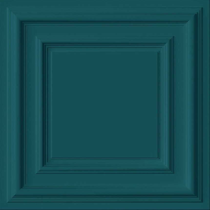 Vliesová tapeta na zeď, tyrkysová, 3D efekt obložení, 347813, 3D Reflections, Origin