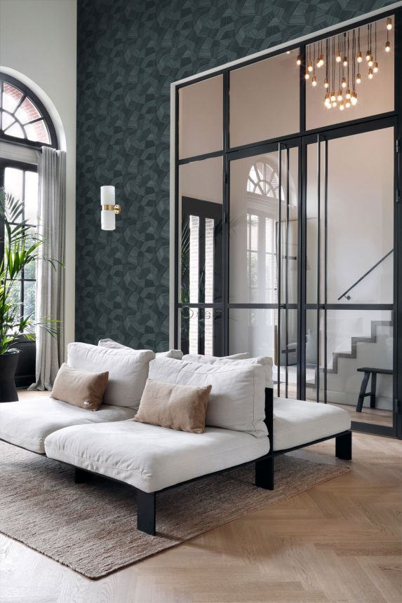 Vliesová tapeta na zeď, šedo-černá, grafický vzor, 347825, 3D Reflections, Origin