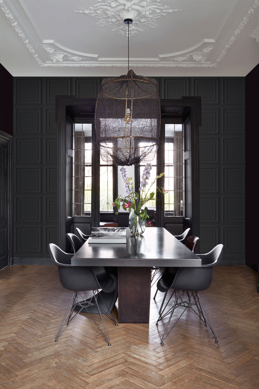 Vliesová tapeta na zeď, černá, 3D efekt obložení, 347832, 3D Reflections, Origin