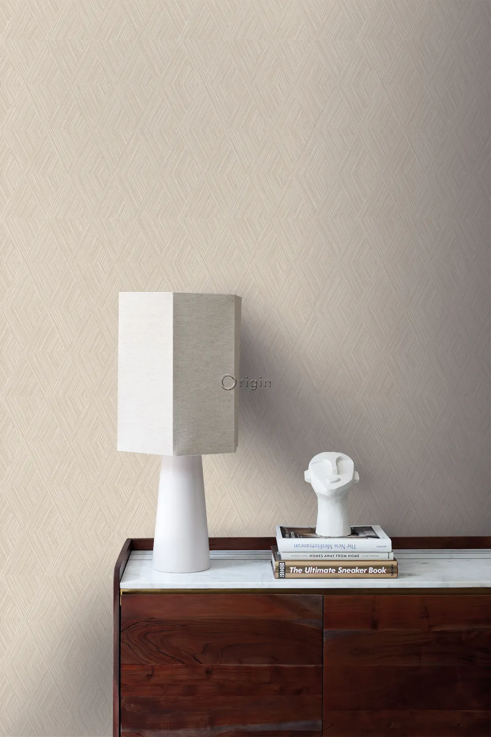 Vliesová tapeta na zeď, béžová, grafický vzor, 347839, 3D Reflections, Origin