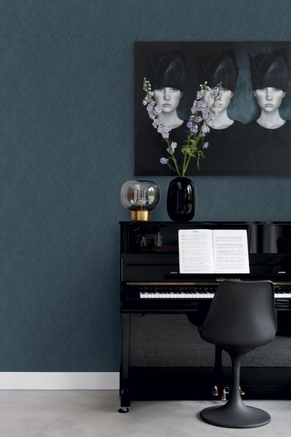 Vliesová tapeta na zeď, modrá, grafický vzor, 347846, 3D Reflections, Origin