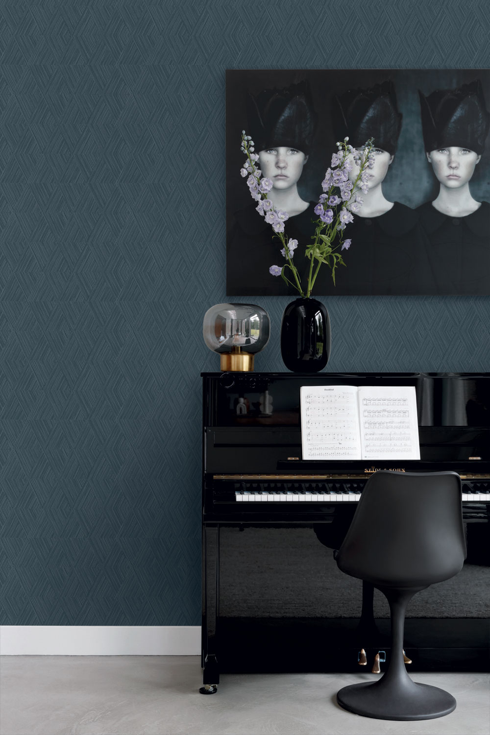 Vliesová tapeta na zeď, modrá, grafický vzor, 347846, 3D Reflections, Origin