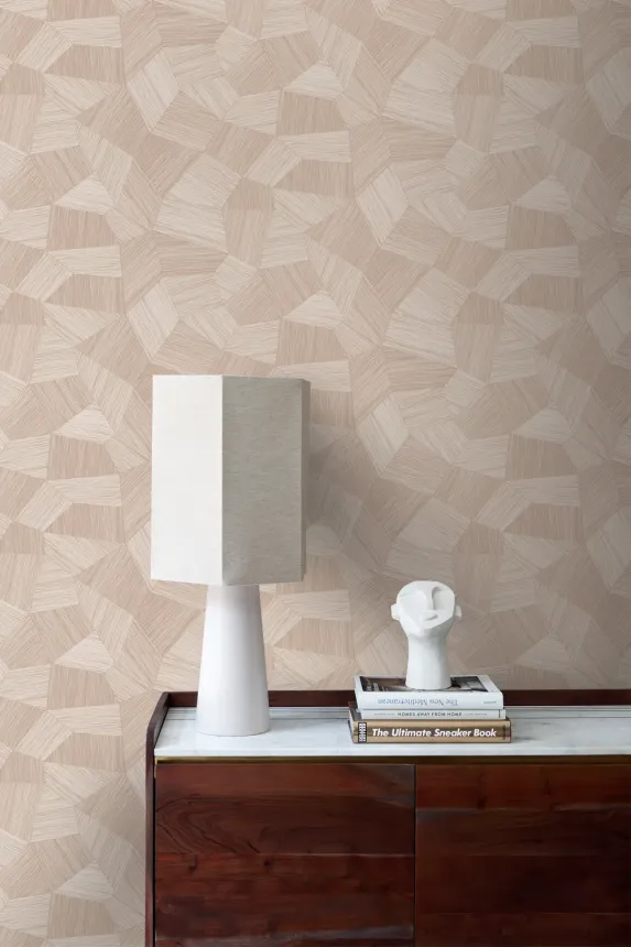 Vliesová tapeta na zeď, růžová, grafický vzor, 347985, 3D Reflections, Origin