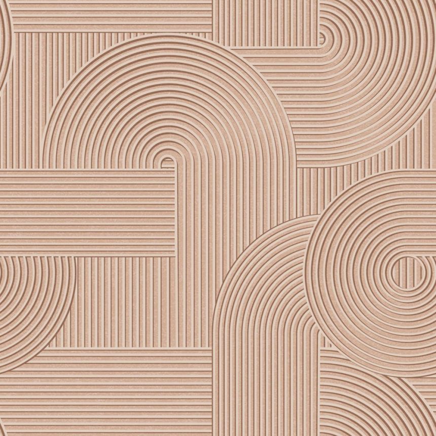 Vliesová tapeta na zeď, růžová, 3D grafický vzor, 348017, 3D Reflections, Origin