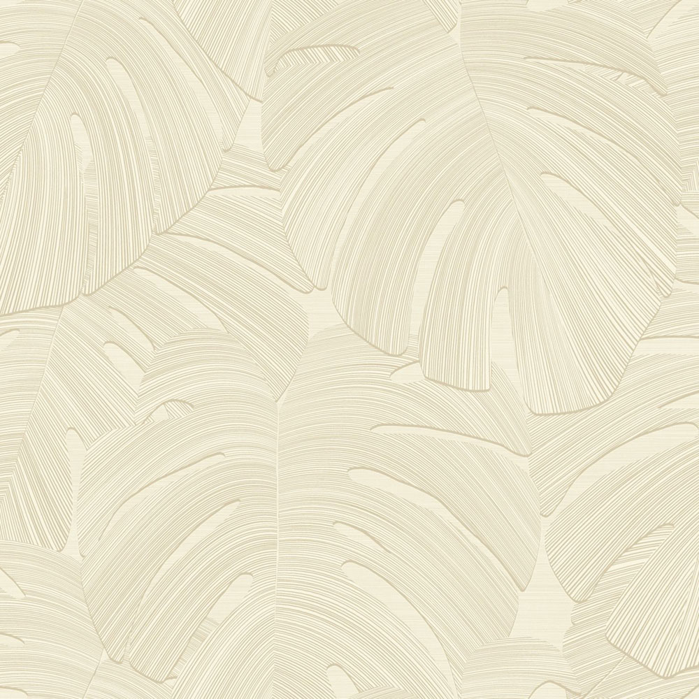 Vliesová tapeta na zeď, béžová, listy, 348023, 3D Reflections, Origin