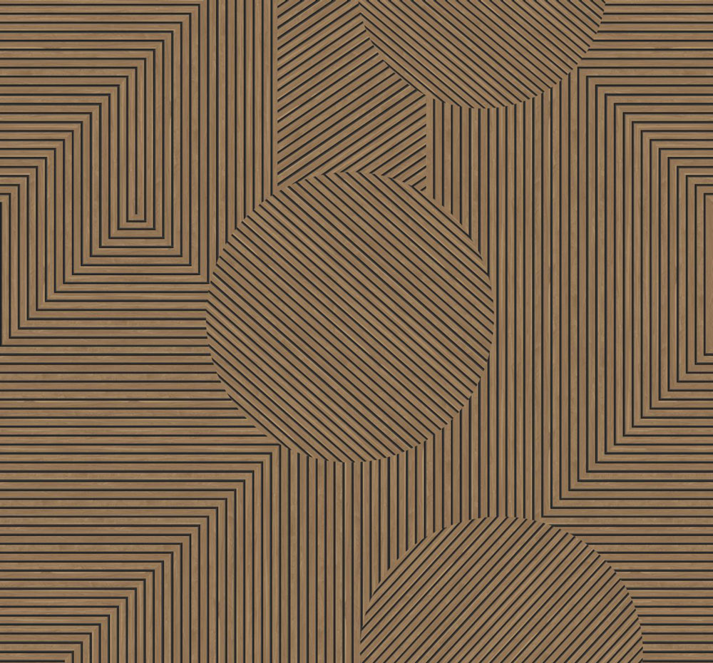 Vliesová obrazová tapeta na zeď, hnědá, grafický vzor, 357314, 3D Reflections, Origin