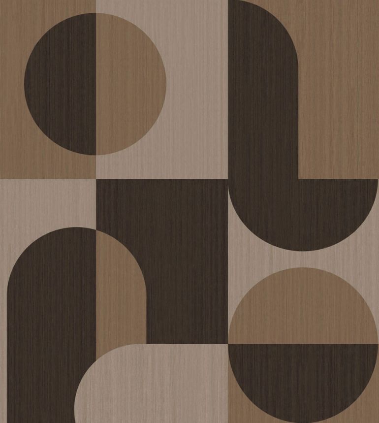 Vliesová obrazová tapeta na zeď, hnědá, grafický vzor, 357325, 3D Reflections, Origin