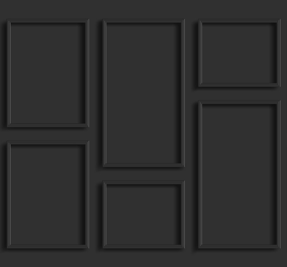 Vliesová obrazová tapeta na zeď, černá, imitace obložení, 357337, 3D Reflections, Origin