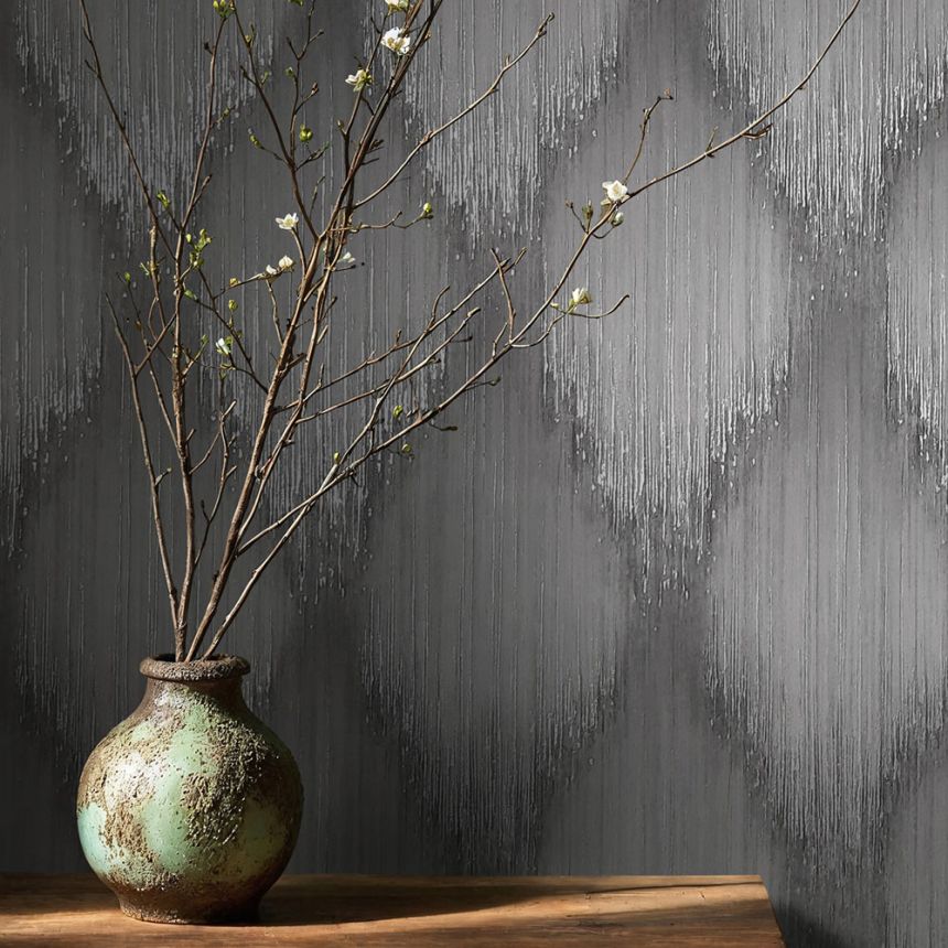 Vliesová tapeta na zeď, šedo-stříbrná, grafický vzor, 35804, Papis Loveday Fashion Icon, Marburg