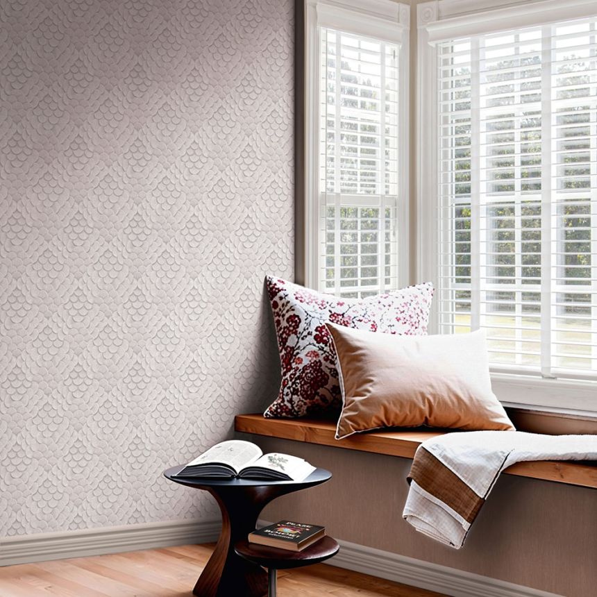 Vliesová tapeta na zeď, šedo-béžová, 3D vzor, 35811, Papis Loveday Fashion Icon, Marburg