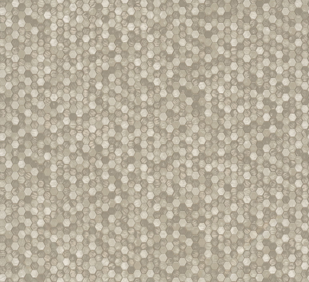 Vliesová tapeta na zeď, stříbrno-zlatá, hexagony, 35816, Papis Loveday Fashion Icon, Marburg