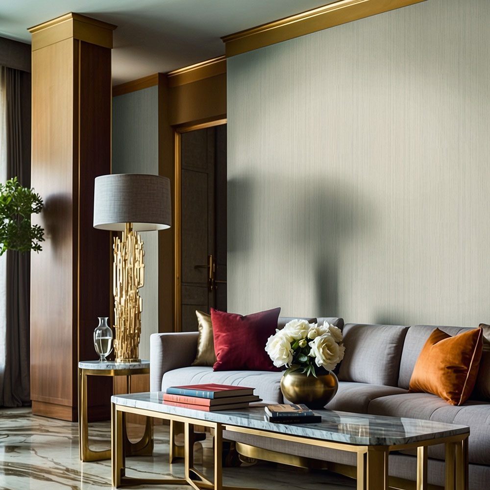 Vliesová tapeta na zeď, šedo-zelená, látková textura, 35836, Papis Loveday Fashion Icon, Marburg