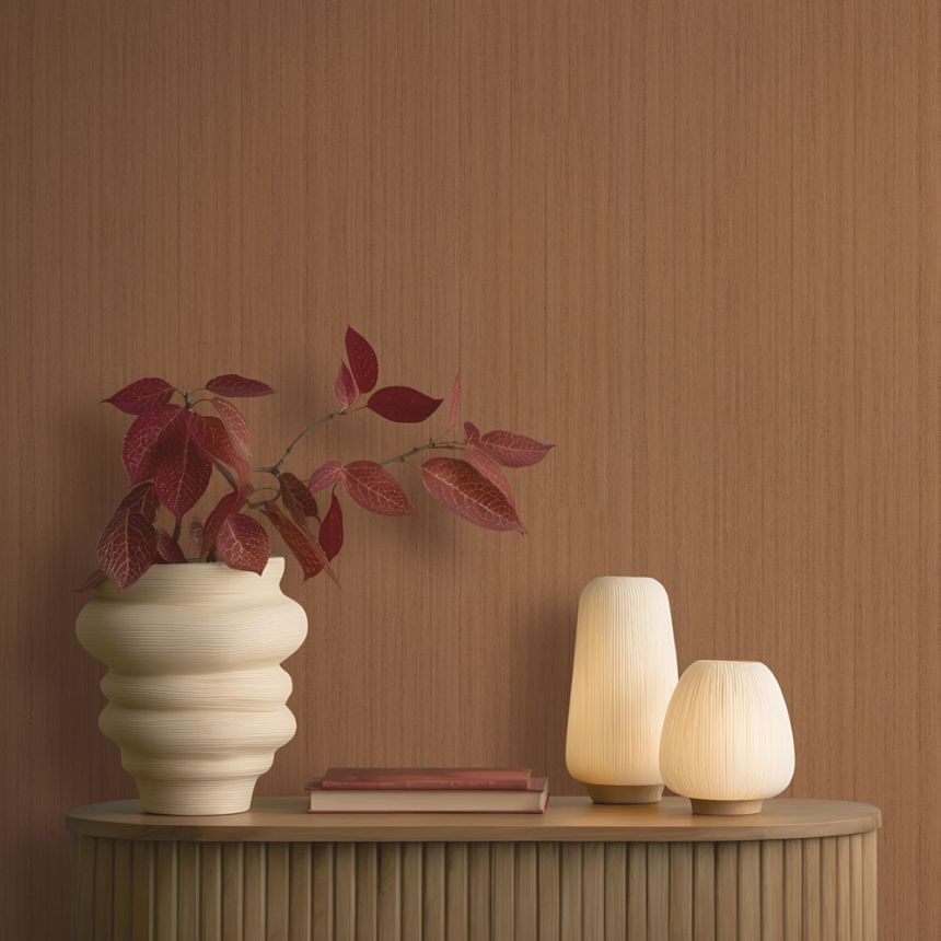 Vliesová tapeta na zeď, hnědá, látková textura, 35837, Papis Loveday Fashion Icon, Marburg