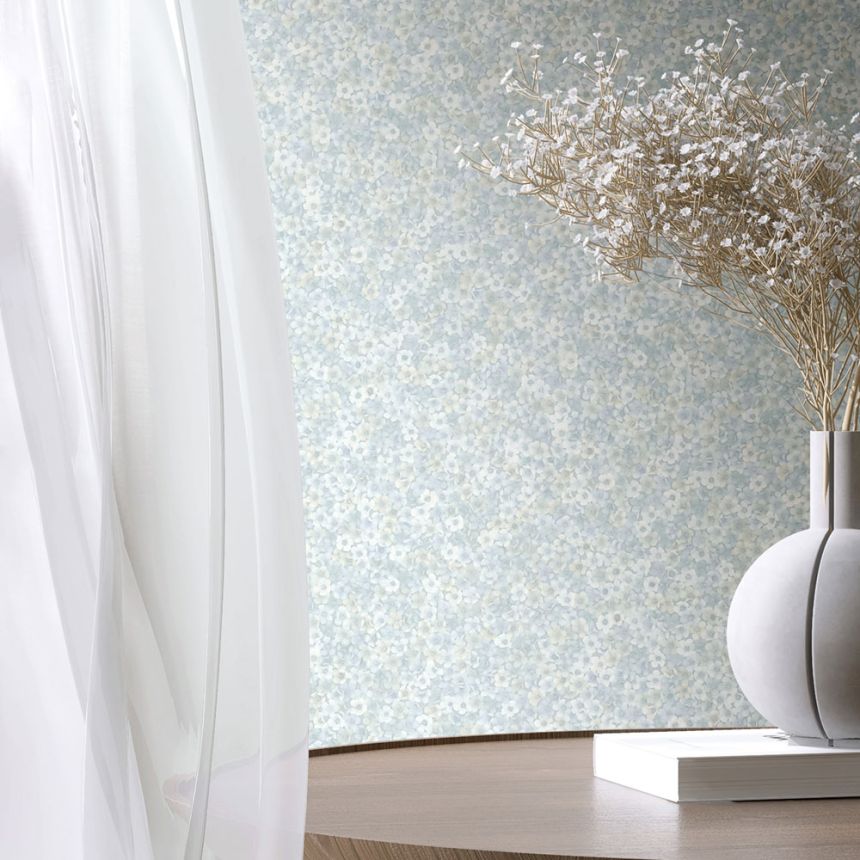 Vliesová tapeta na zeď, modro-zelená, květiny, 35841, Papis Loveday Fashion Icon, Marburg