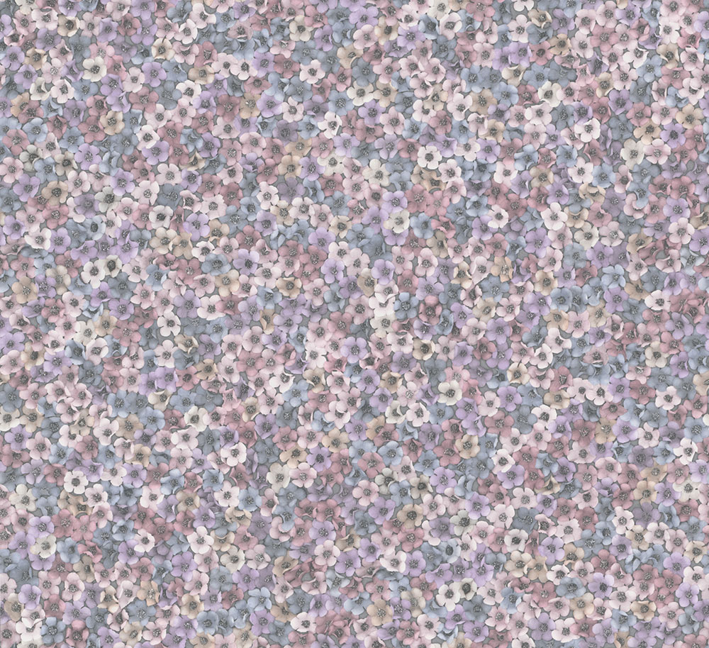 Vliesová tapeta na zeď, modro-fialovo-růžová, květiny, 35844, Papis Loveday Fashion Icon, Marburg