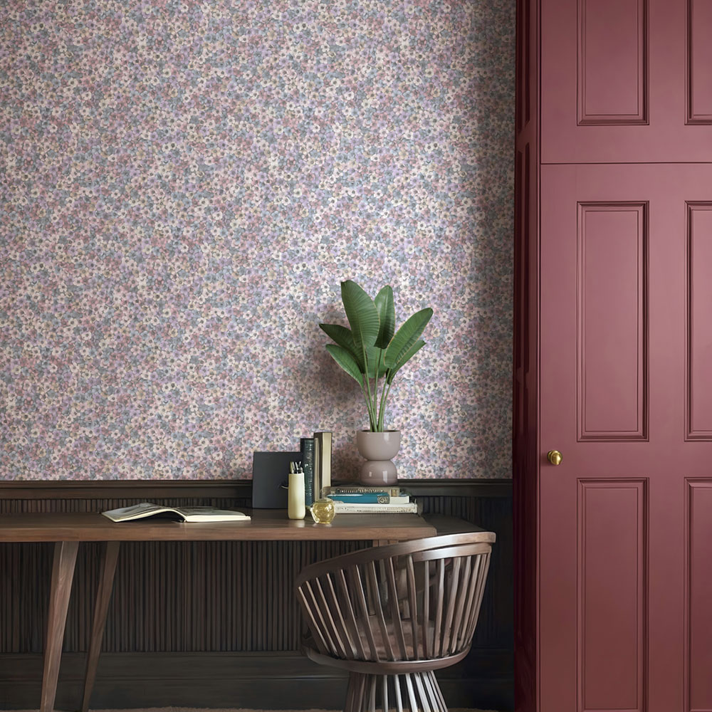 Vliesová tapeta na zeď, modro-fialovo-růžová, květiny, 35844, Papis Loveday Fashion Icon, Marburg