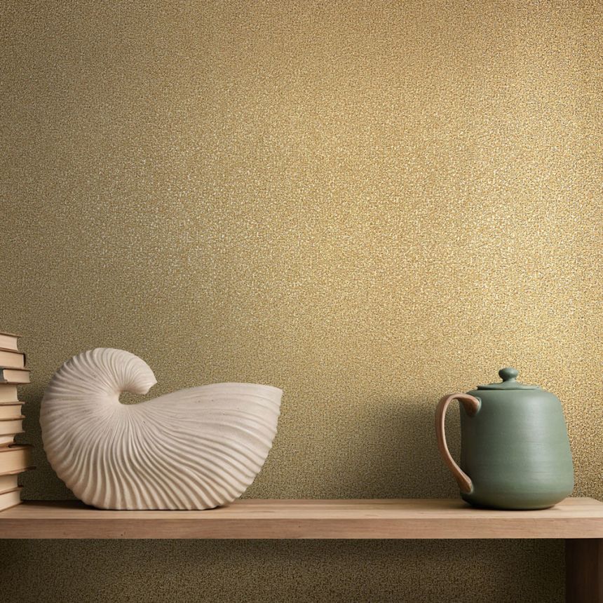 Vliesová tapeta na zeď, kovově zlatá, textura, 35852, Papis Loveday Fashion Icon, Marburg