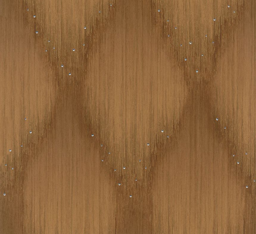 Vliesová tapeta na zeď, hnědo-zlatá, grafický vzor s krystaly, 35885, Papis Loveday Fashion Icon, Marburg