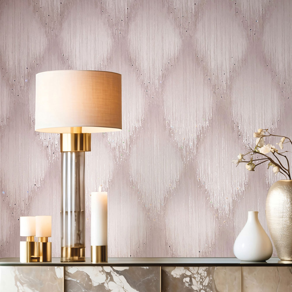 Vliesová tapeta na zeď, růžová, grafický vzor s krystaly, 35890, Papis Loveday Fashion Icon, Marburg