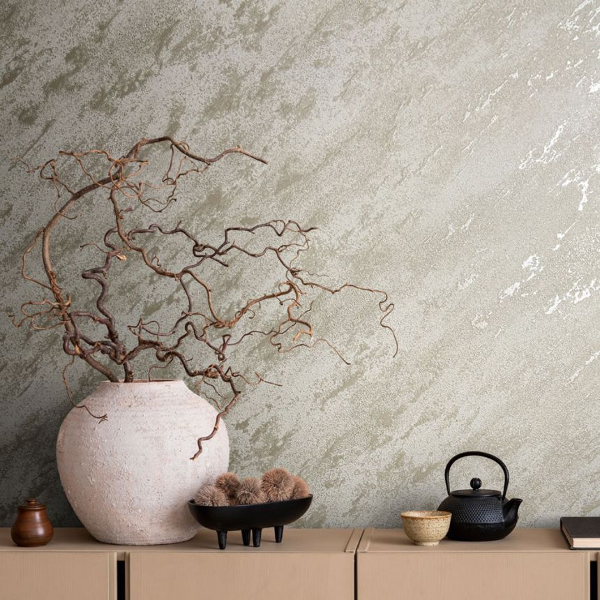 Vliesová tapeta na zeď, krémová, štuk, 34902, Eclectic, Marburg