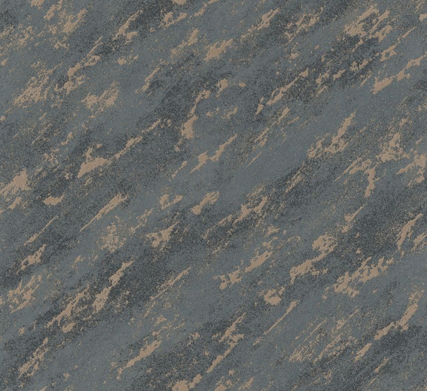 Vliesová tapeta na zeď, modro-bronzová, beton, štuk, 34904, Eclectic, Marburg