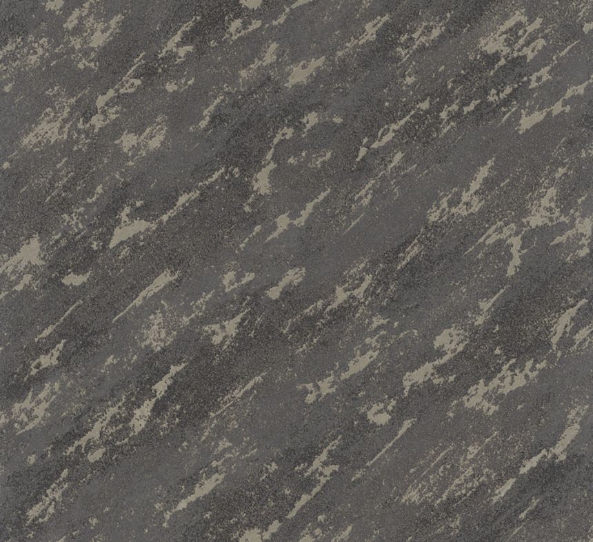 Vliesová tapeta na zeď, černo-zlatá, beton, štuk, 34905, Eclectic, Marburg