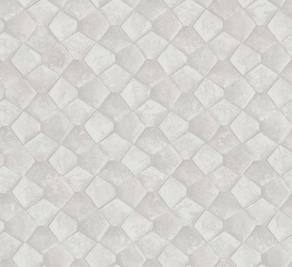 Geometrická vliesová tapeta na zeď, šedo-krémová, 34906, Eclectic, Marburg