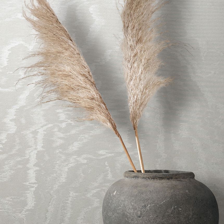 Vliesová tapeta na zeď, bílá, imitace látky, 34921, Eclectic, Marburg