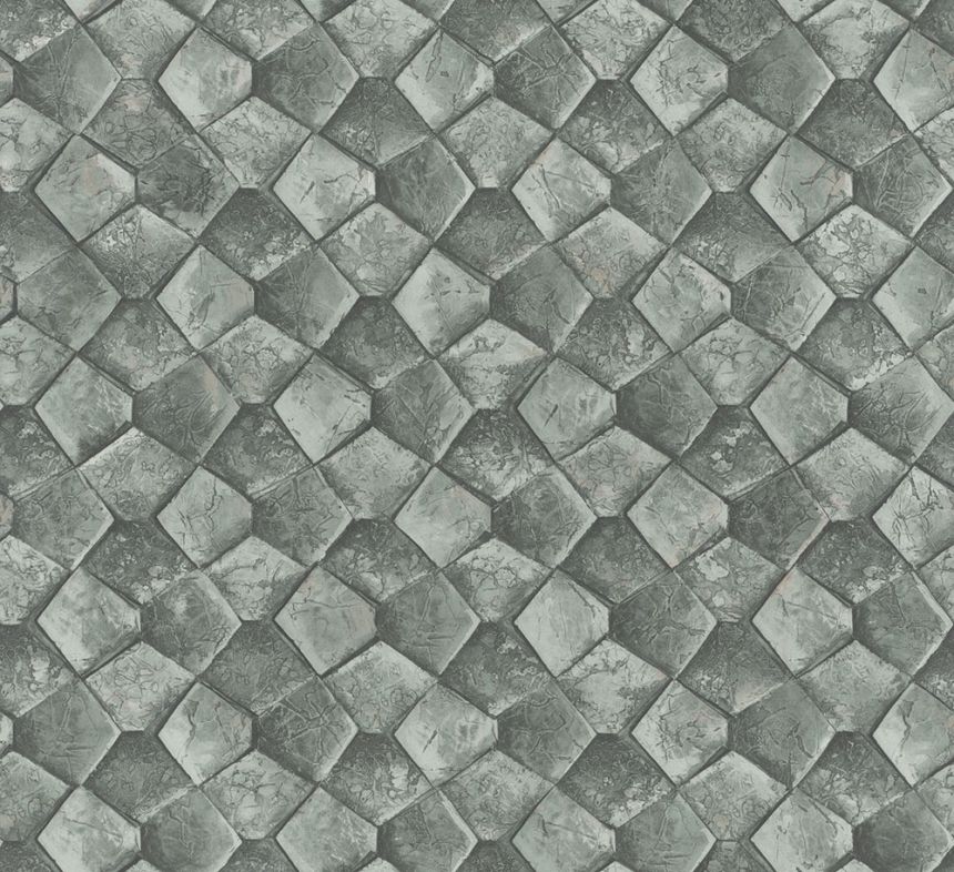 Geometrická vliesová tapeta na zeď, zelená, 34933, Eclectic, Marburg