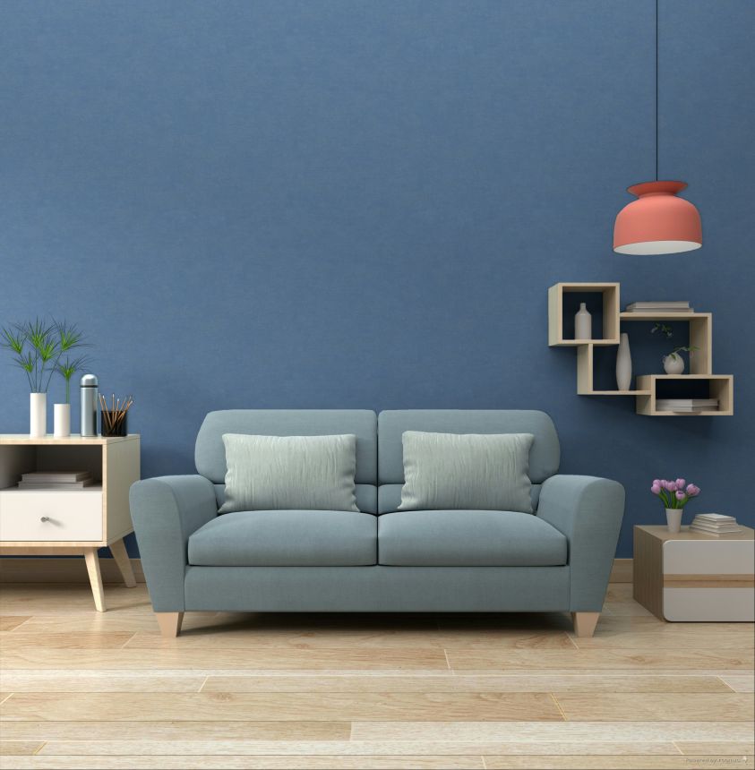Vliesová tapeta na zeď, petrolejová modrá, imitace látky, 30138, The New Bombay Design Edition, Marburg