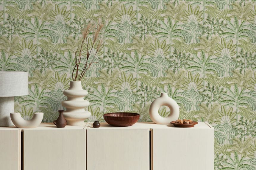 Vliesová tapeta na zeď, zelená, listy, 127607, Vavex 2027