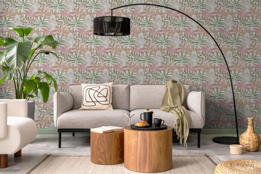 Vliesová tapeta na zeď, hnědo-zelená, listy, 127613, Vavex 2027