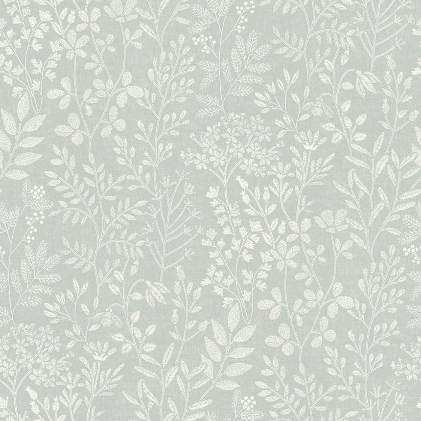 Vliesová tapeta na zeď, šedá, trávy, listy, 205001, Vavex 2027