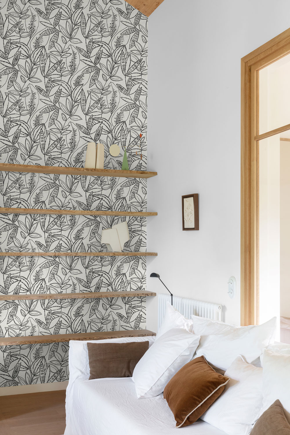 Vliesová tapeta na zeď, šedo-černá, listy, A71802, Vavex 2027