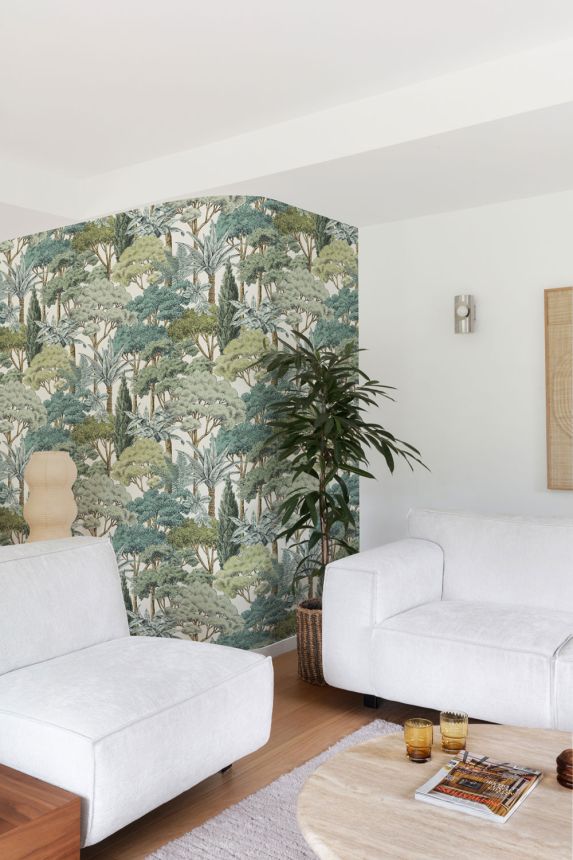 Vliesová tapeta na zeď, zeleno-hnědá, stromy, A76302, Vavex 2027