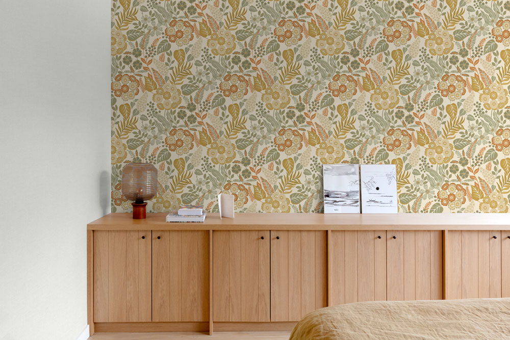 Vliesová tapeta na zeď, béžová, květiny, A76602, Vavex 2027