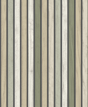 Vliesová tapeta na zeď, palubky, lamely, imitace dřeva, B31204, Vavex 2027