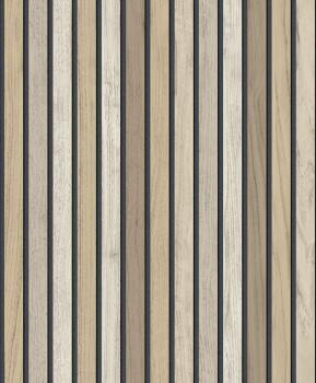 Vliesová tapeta na zeď, palubky, lamely, imitace dřeva, B31208, Vavex 2027