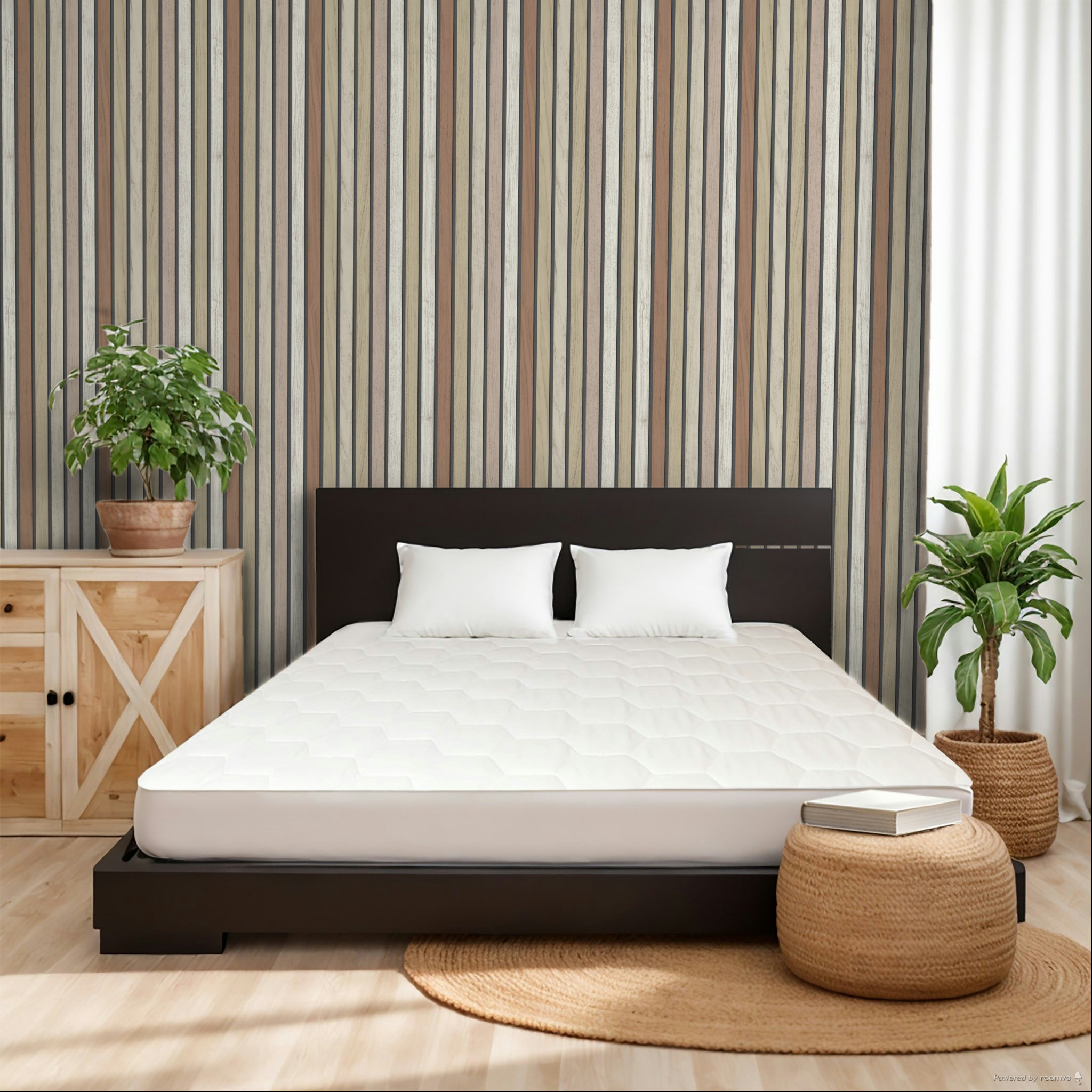 Vliesová tapeta na zeď, palubky, lamely, imitace dřeva, B31210, Vavex 2027