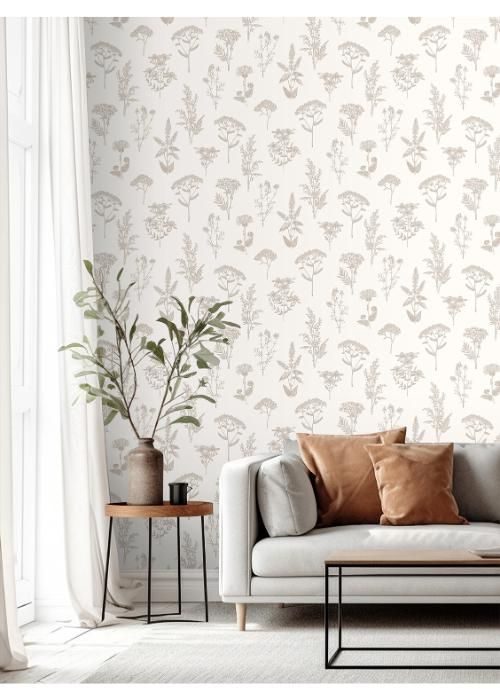 Vliesová tapeta na zeď, bílo-stříbrná, květiny trávy, M80507, Vavex 2027