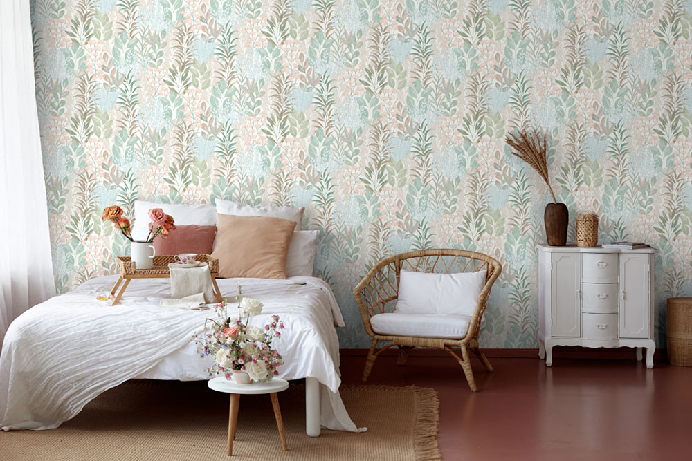 Vliesová tapeta na zeď, bílá, květiny, listy, M86901, Vavex 2027