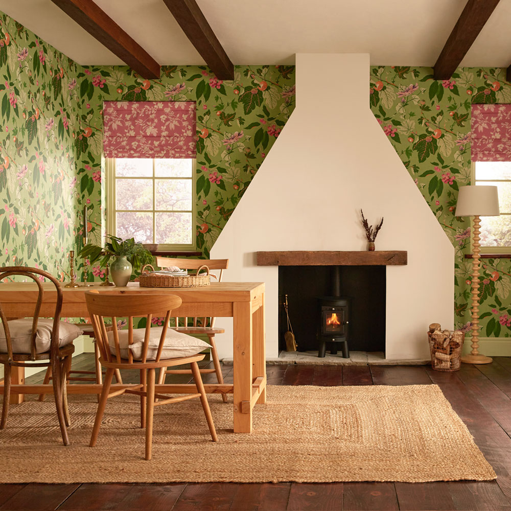 Vliesová tapeta na zeď, zelená, listy, plody, 130281, Concerto, Graham Brown Premium