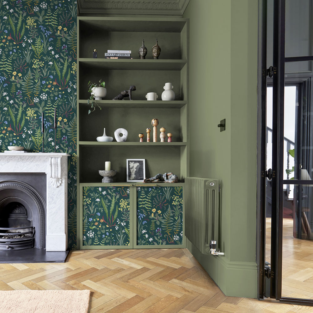 Vliesová tapeta na zeď, zelená, květiny, kapradiny, 130314, Concerto, Graham Brown Premium