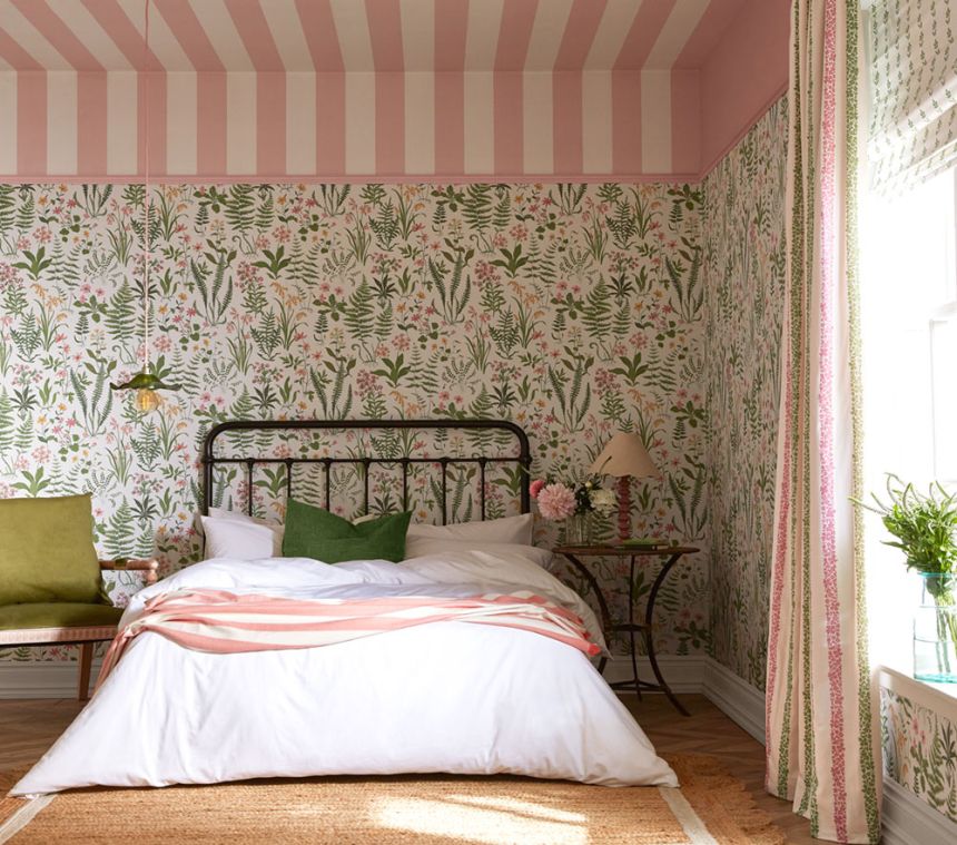 Vliesová tapeta na zeď, krémová, květiny, kapradiny, 130317, Concerto, Graham Brown Premium