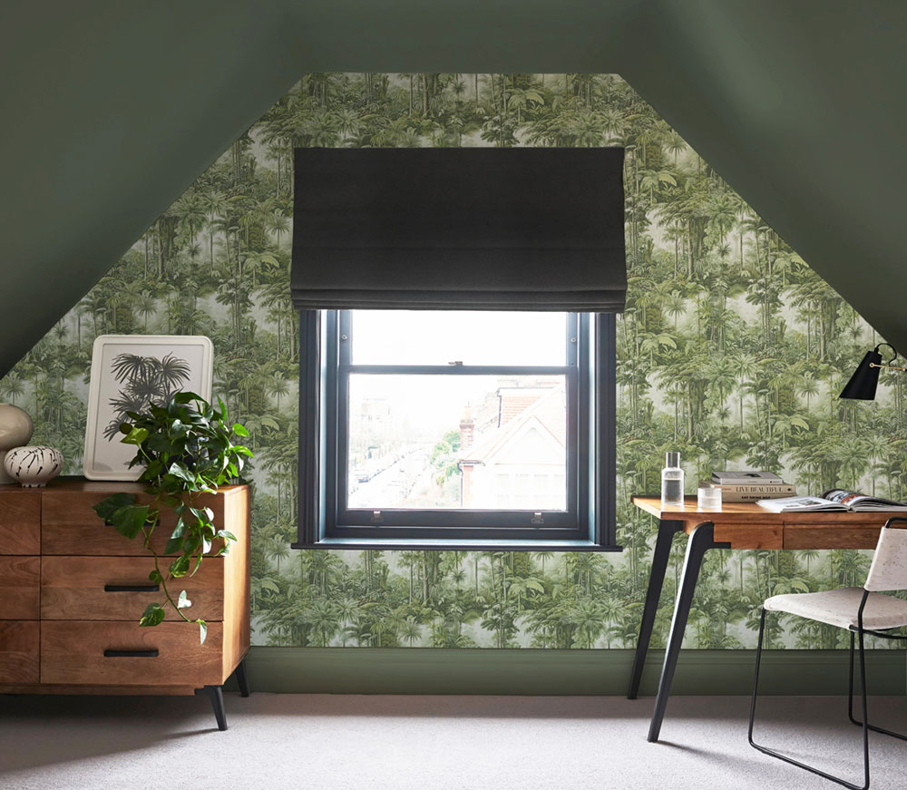 Vliesová tapeta na zeď, zelená, palmy, džungle, 127914, Arboretum, Graham Brown Premium