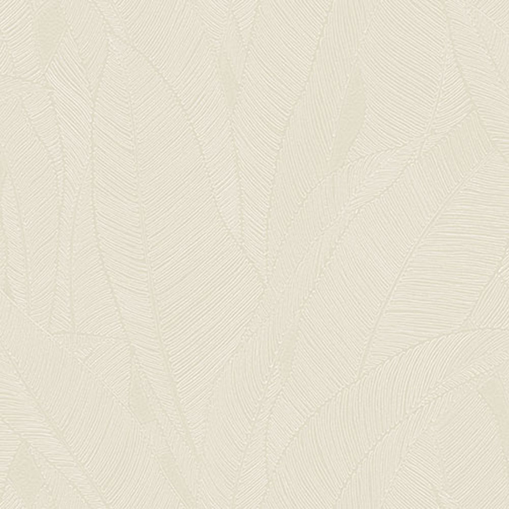 Luxusní vliesová tapeta na zeď, bílo-krémová, listy, Z16703, Murella 100,  Zambaiti Parati