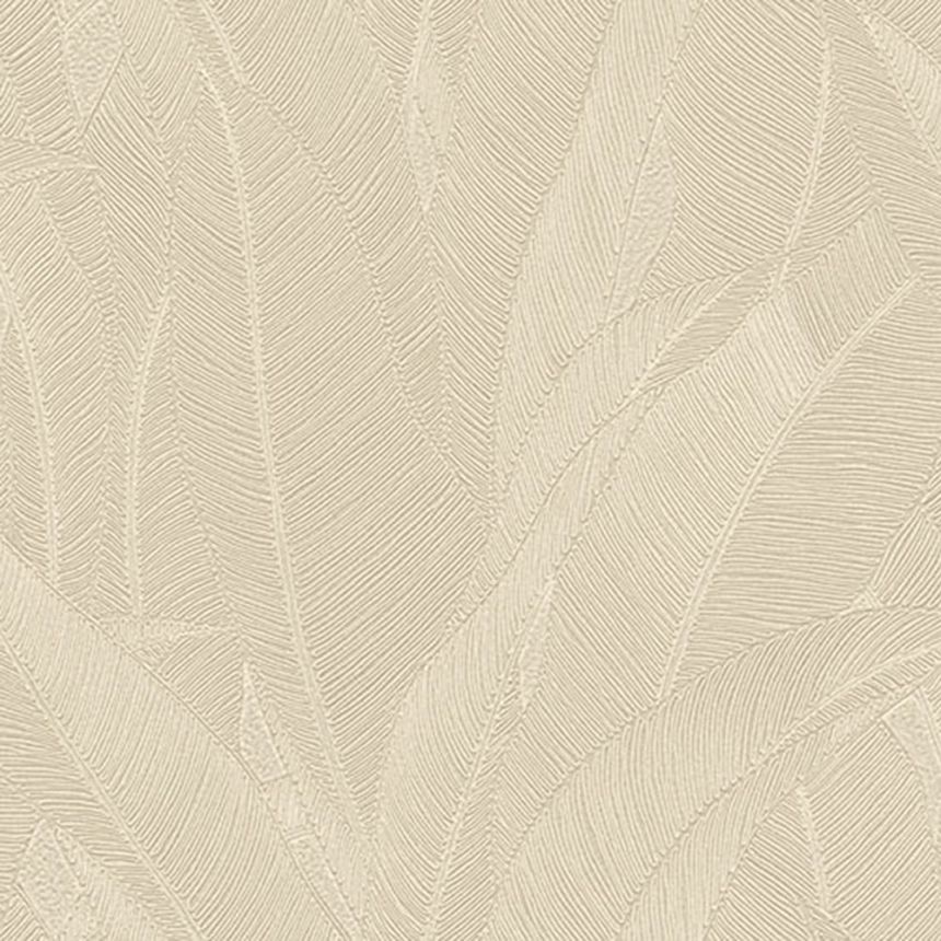 Luxusní vliesová tapeta na zeď, béžovo-šedá, listy, Z16706, Murella 100,  Zambaiti Parati