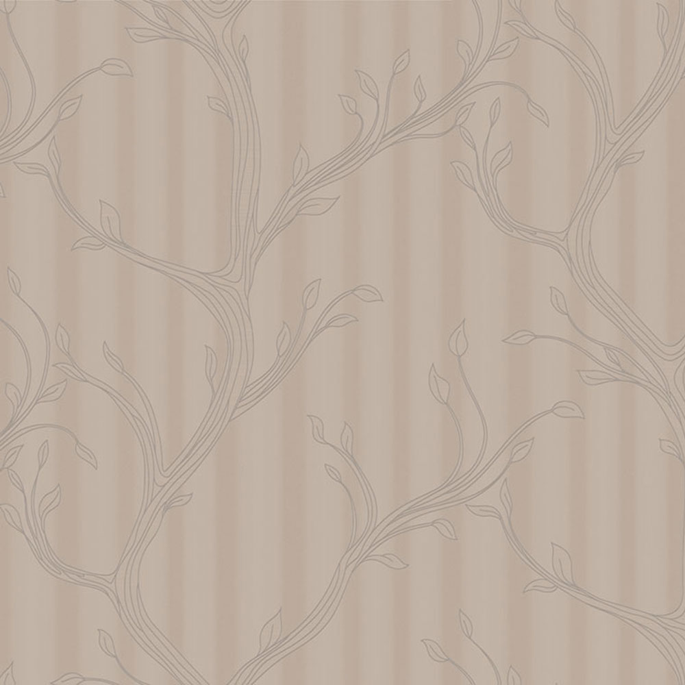 Luxusní vliesová tapeta na zeď, hnědá, větvičky s listy, Z16713, Murella 100, Zambaiti Parati