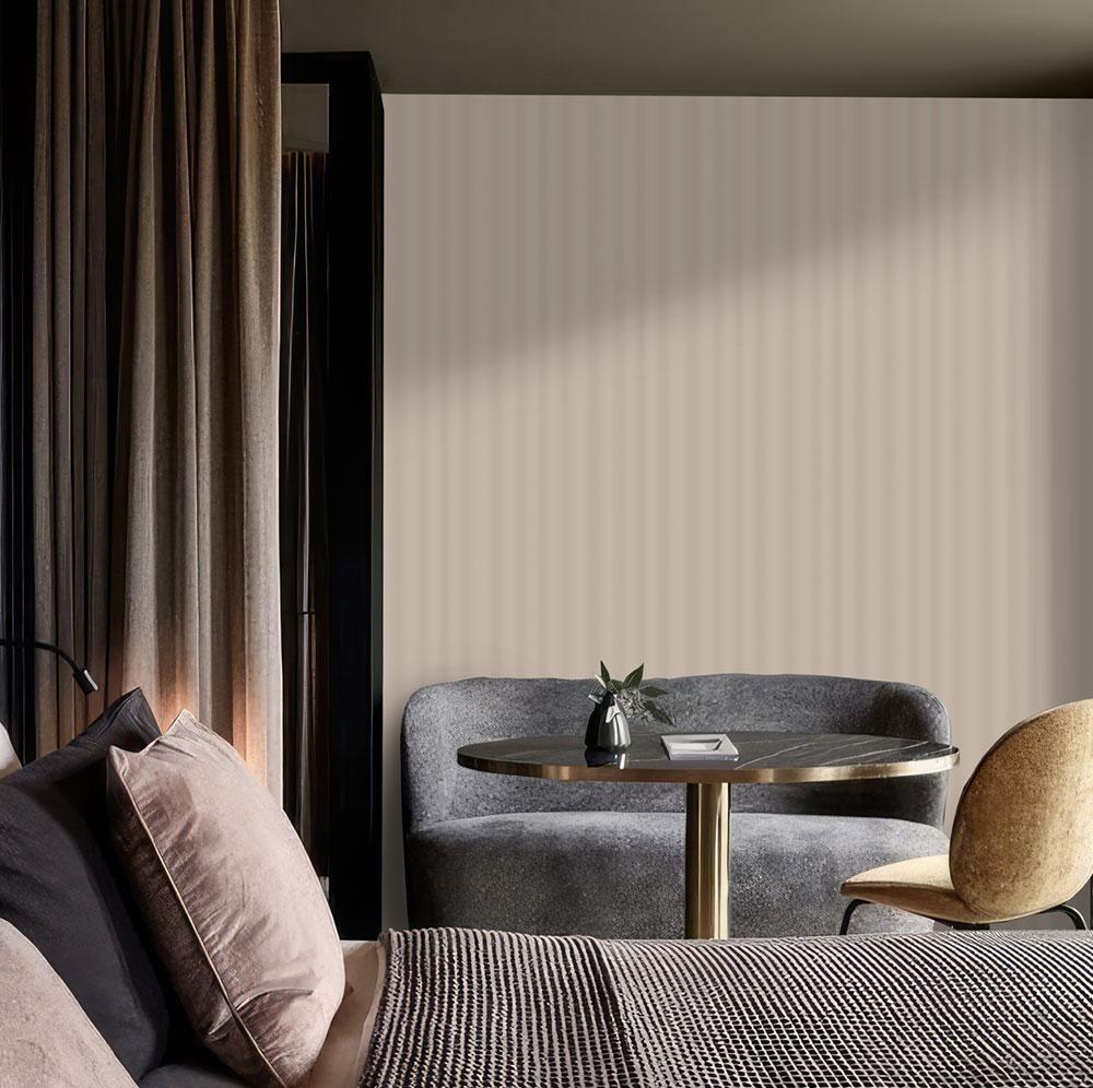 Luxusní vliesová tapeta na zeď, hnědá, efekt proužků, Z16714, Murella 100, Zambaiti Parati