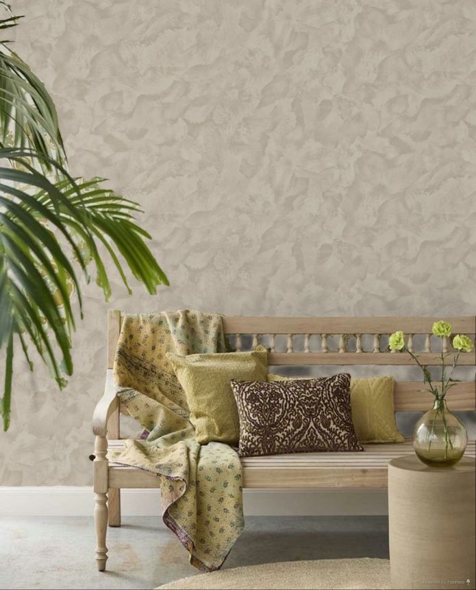 Luxusní vliesová tapeta na zeď, šedo-béžová, štuk, Z16731, Murella 100, Zambaiti Parati